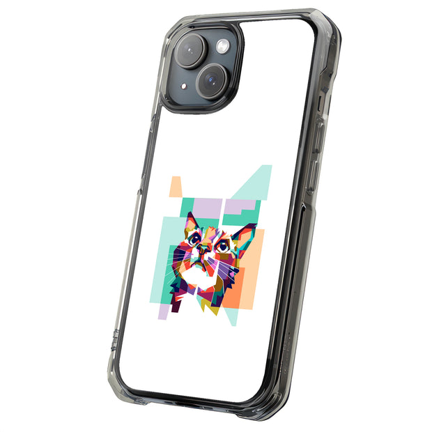 3D Cat Tough Cases For Apple iPhone (17, 16, 15, 14, 13, 12, 11, X, SE, 8, 7/ Air, Plus, Pro, Max, Mini, XR, XS), Print in USA