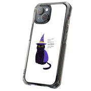 Witch Cat Tough Cases For Apple iPhone (17, 16, 15, 14, 13, 12, 11, X, SE, 8, 7/ Air, Plus, Pro, Max, Mini, XR, XS), Print in USA