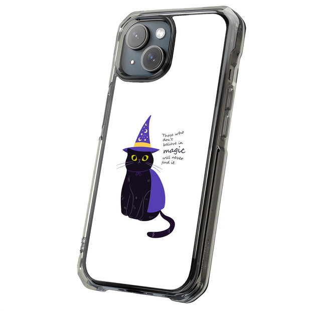 Witch Cat Tough Cases For Apple iPhone (17, 16, 15, 14, 13, 12, 11, X, SE, 8, 7/ Air, Plus, Pro, Max, Mini, XR, XS), Print in USA