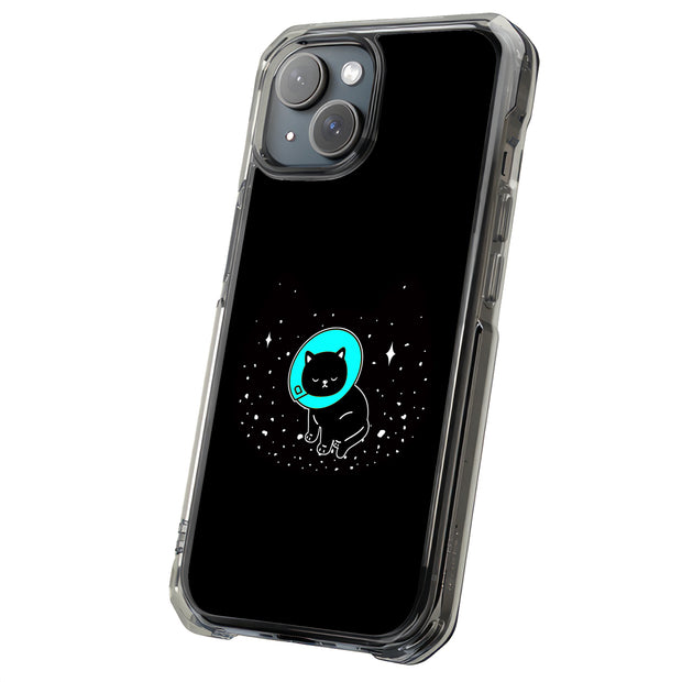 Cat in Space Tough Cases For Apple iPhone (17, 16, 15, 14, 13, 12, 11, X, SE, 8, 7/ Air, Plus, Pro, Max, Mini, XR, XS), Print in USA