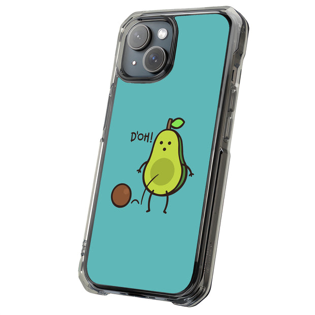Funny Avocado 2 Tough Cases For Apple iPhone (17, 16, 15, 14, 13, 12, 11, X, SE, 8, 7/ Air, Plus, Pro, Max, Mini, XR, XS), Print in USA
