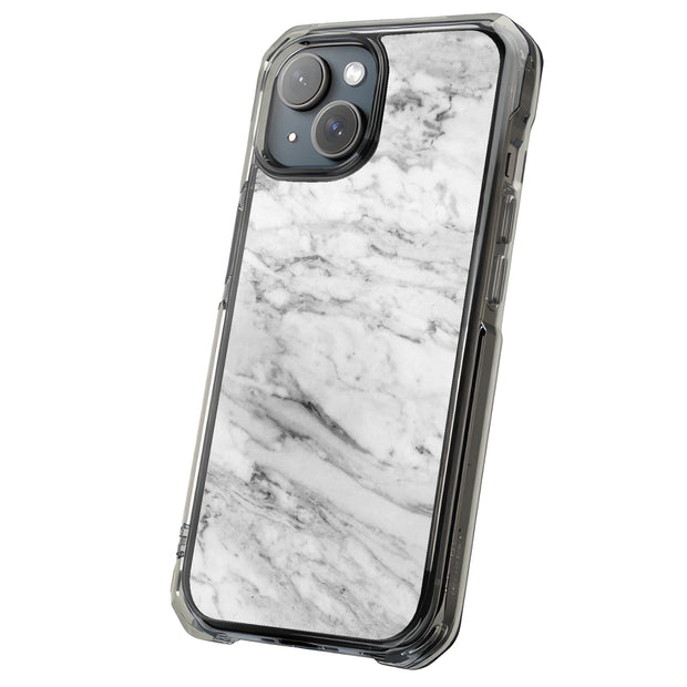 Blk Wht Marble Tough Cases For Apple iPhone (17, 16, 15, 14, 13, 12, 11, X, SE, 8, 7/ Air, Plus, Pro, Max, Mini, XR, XS), Print in USA