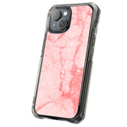 Pink Red Marble Tough Cases For Apple iPhone (17, 16, 15, 14, 13, 12, 11, X, SE, 8, 7/ Air, Plus, Pro, Max, Mini, XR, XS), Print in USA