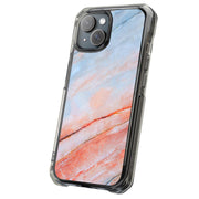 Blue Red Marble Tough Cases For Apple iPhone (17, 16, 15, 14, 13, 12, 11, X, SE, 8, 7/ Air, Plus, Pro, Max, Mini, XR, XS), Print in USA