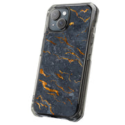 Gold Marble Tough Cases For Apple iPhone (17, 16, 15, 14, 13, 12, 11, X, SE, 8, 7/ Air, Plus, Pro, Max, Mini, XR, XS), Print in USA