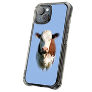 Animal Cow Tough Cases For Apple iPhone (17, 16, 15, 14, 13, 12, 11, X, SE, 8, 7/ Air, Plus, Pro, Max, Mini, XR, XS), Print in USA