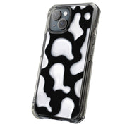 CowHide Black Tough Cases For Apple iPhone (17, 16, 15, 14, 13, 12, 11, X, SE, 8, 7/ Air, Plus, Pro, Max, Mini, XR, XS), Print in USA
