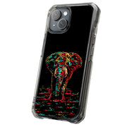 Elephant Color Tough Cases For Apple iPhone (17, 16, 15, 14, 13, 12, 11, X, SE, 8, 7/ Air, Plus, Pro, Max, Mini, XR, XS), Print in USA