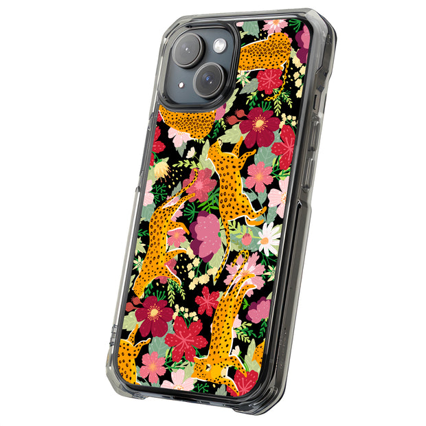Leopard Cheetah Tough Cases For Apple iPhone (17, 16, 15, 14, 13, 12, 11, X, SE, 8, 7/ Air, Plus, Pro, Max, Mini, XR, XS), Print in USA