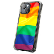 Rainbow LGBTQ Tough Cases For Apple iPhone (17, 16, 15, 14, 13, 12, 11, X, SE, 8, 7/ Air, Plus, Pro, Max, Mini, XR, XS), Print in USA