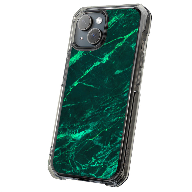 Green Marble 1 Tough Cases For Apple iPhone (17, 16, 15, 14, 13, 12, 11, X, SE, 8, 7/ Air, Plus, Pro, Max, Mini, XR, XS), Print in USA