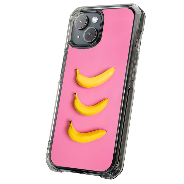 Three Bananas Tough Cases For Apple iPhone (17, 16, 15, 14, 13, 12, 11, X, SE, 8, 7/ Air, Plus, Pro, Max, Mini, XR, XS), Print in USA