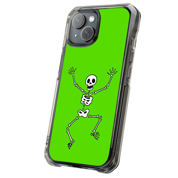 Skeleton Dance Tough Cases For Apple iPhone (17, 16, 15, 14, 13, 12, 11, X, SE, 8, 7/ Air, Plus, Pro, Max, Mini, XR, XS), Print in USA
