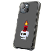 Skull Pixel Tough Cases For Apple iPhone (17, 16, 15, 14, 13, 12, 11, X, SE, 8, 7/ Air, Plus, Pro, Max, Mini, XR, XS), Print in USA