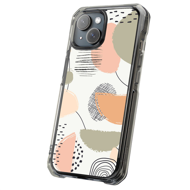 Abstract Modern Tough Cases For Apple iPhone (17, 16, 15, 14, 13, 12, 11, X, SE, 8, 7/ Air, Plus, Pro, Max, Mini, XR, XS), Print in USA