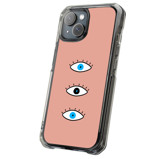 Evil Eye Blue Tough Cases For Apple iPhone (17, 16, 15, 14, 13, 12, 11, X, SE, 8, 7/ Air, Plus, Pro, Max, Mini, XR, XS), Print in USA