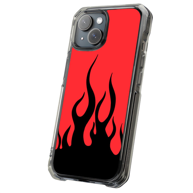 Fire Flames Tough Cases For Apple iPhone (17, 16, 15, 14, 13, 12, 11, X, SE, 8, 7/ Air, Plus, Pro, Max, Mini, XR, XS), Print in USA