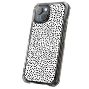Polka Dot Blk2 Tough Cases For Apple iPhone (17, 16, 15, 14, 13, 12, 11, X, SE, 8, 7/ Air, Plus, Pro, Max, Mini, XR, XS), Print in USA