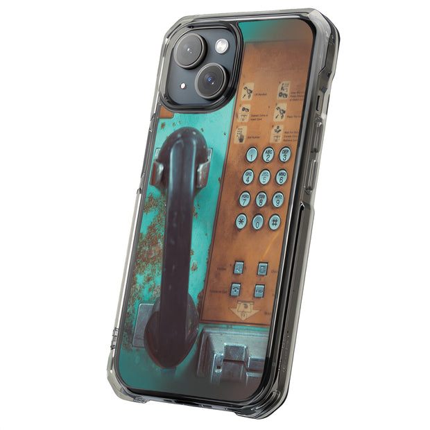Old Payphone Tough Cases For Apple iPhone (17, 16, 15, 14, 13, 12, 11, X, SE, 8, 7/ Air, Plus, Pro, Max, Mini, XR, XS), Print in USA