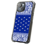 Paisley Blue Tough Cases For Apple iPhone (17, 16, 15, 14, 13, 12, 11, X, SE, 8, 7/ Air, Plus, Pro, Max, Mini, XR, XS), Print in USA