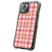Plaid Grid Line Tough Cases For Apple iPhone (17, 16, 15, 14, 13, 12, 11, X, SE, 8, 7/ Air, Plus, Pro, Max, Mini, XR, XS), Print in USA