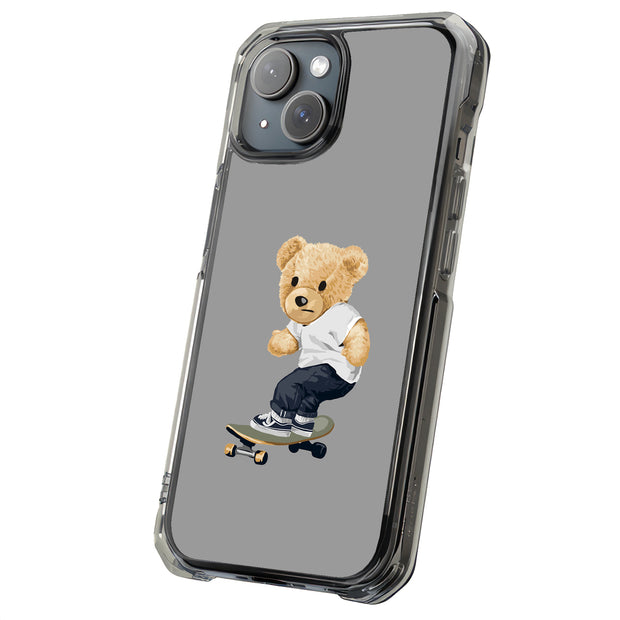 Thrasher Teddy Tough Cases For Apple iPhone (17, 16, 15, 14, 13, 12, 11, X, SE, 8, 7/ Air, Plus, Pro, Max, Mini, XR, XS), Print in USA