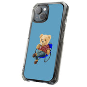 Kickback Teddy Tough Cases For Apple iPhone (17, 16, 15, 14, 13, 12, 11, X, SE, 8, 7/ Air, Plus, Pro, Max, Mini, XR, XS), Print in USA