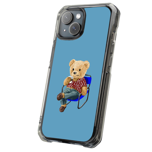 Kickback Teddy Tough Cases For Apple iPhone (17, 16, 15, 14, 13, 12, 11, X, SE, 8, 7/ Air, Plus, Pro, Max, Mini, XR, XS), Print in USA