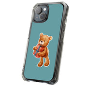 Gift Teddy Bear Tough Cases For Apple iPhone (17, 16, 15, 14, 13, 12, 11, X, SE, 8, 7/ Air, Plus, Pro, Max, Mini, XR, XS), Print in USA