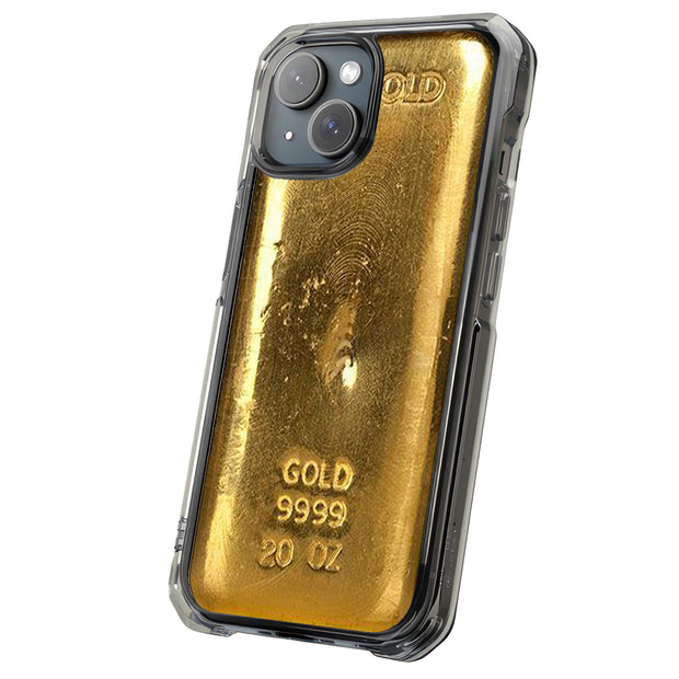 Gold Bar 3 Tough Cases For Apple iPhone (17, 16, 15, 14, 13, 12, 11, X, SE, 8, 7/ Air, Plus, Pro, Max, Mini, XR, XS), Print in USA