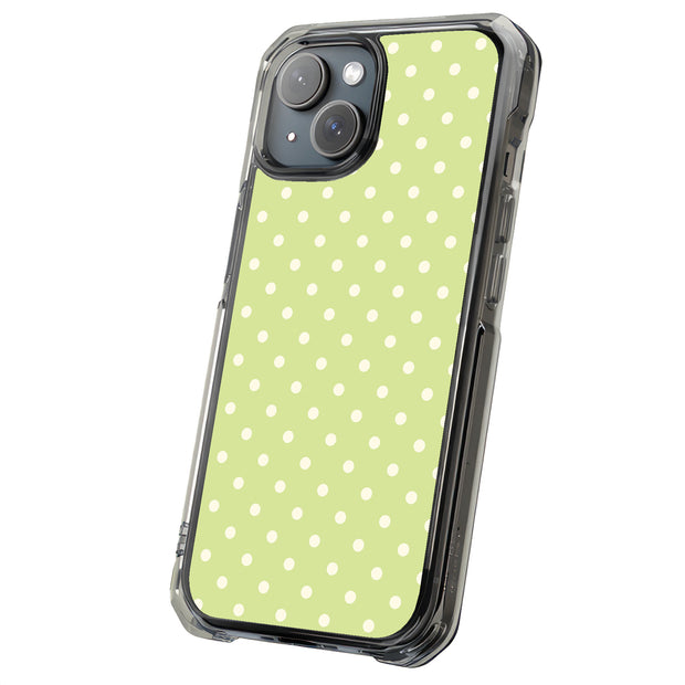 Yellow Dot Tough Cases For Apple iPhone (17, 16, 15, 14, 13, 12, 11, X, SE, 8, 7/ Air, Plus, Pro, Max, Mini, XR, XS), Print in USA