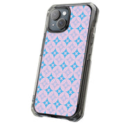 Blue X Circle Tough Cases For Apple iPhone (17, 16, 15, 14, 13, 12, 11, X, SE, 8, 7/ Air, Plus, Pro, Max, Mini, XR, XS), Print in USA