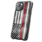 Thin Red Line Tough Cases For Apple iPhone (17, 16, 15, 14, 13, 12, 11, X, SE, 8, 7/ Air, Plus, Pro, Max, Mini, XR, XS), Print in USA