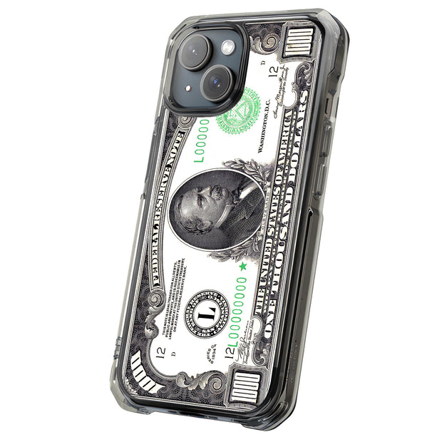 1,000 Dollars Tough Cases For Apple iPhone (17, 16, 15, 14, 13, 12, 11, X, SE, 8, 7/ Air, Plus, Pro, Max, Mini, XR, XS), Print in USA