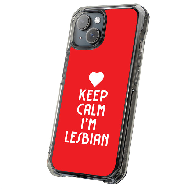 Keep Calm LGBT Tough Cases For Apple iPhone (17, 16, 15, 14, 13, 12, 11, X, SE, 8, 7/ Air, Plus, Pro, Max, Mini, XR, XS), Print in USA