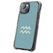 Aquarius Zodiac Tough Cases For Apple iPhone (17, 16, 15, 14, 13, 12, 11, X, SE, 8, 7/ Air, Plus, Pro, Max, Mini, XR, XS), Print in USA
