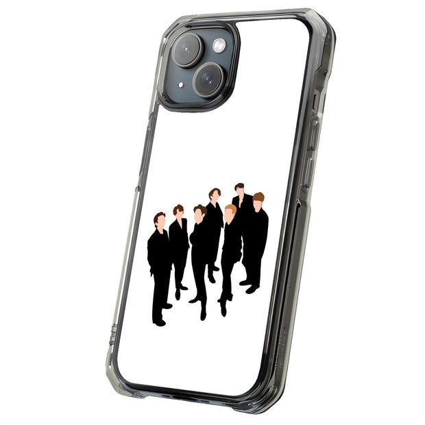 BTS Bangtan 12 Tough Cases For Apple iPhone (17, 16, 15, 14, 13, 12, 11, X, SE, 8, 7/ Air, Plus, Pro, Max, Mini, XR, XS), Print in USA