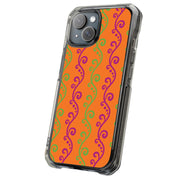 Purple Grn Vine Tough Cases For Apple iPhone (17, 16, 15, 14, 13, 12, 11, X, SE, 8, 7/ Air, Plus, Pro, Max, Mini, XR, XS), Print in USA