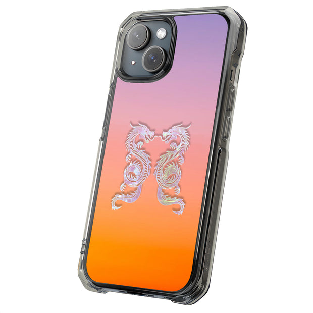 Dragon Pair Tough Cases For Apple iPhone (17, 16, 15, 14, 13, 12, 11, X, SE, 8, 7/ Air, Plus, Pro, Max, Mini, XR, XS), Print in USA