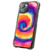 Tie Dye Circle Tough Cases For Apple iPhone (17, 16, 15, 14, 13, 12, 11, X, SE, 8, 7/ Air, Plus, Pro, Max, Mini, XR, XS), Print in USA