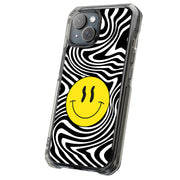 Trippy Smiley Tough Cases For Apple iPhone (17, 16, 15, 14, 13, 12, 11, X, SE, 8, 7/ Air, Plus, Pro, Max, Mini, XR, XS), Print in USA