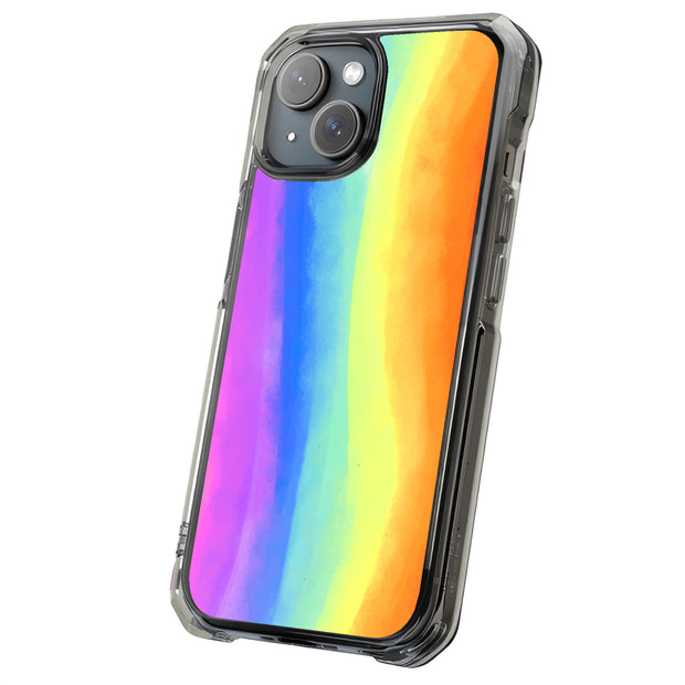 Pastel Rainbow Tough Cases For Apple iPhone (17, 16, 15, 14, 13, 12, 11, X, SE, 8, 7/ Air, Plus, Pro, Max, Mini, XR, XS), Print in USA