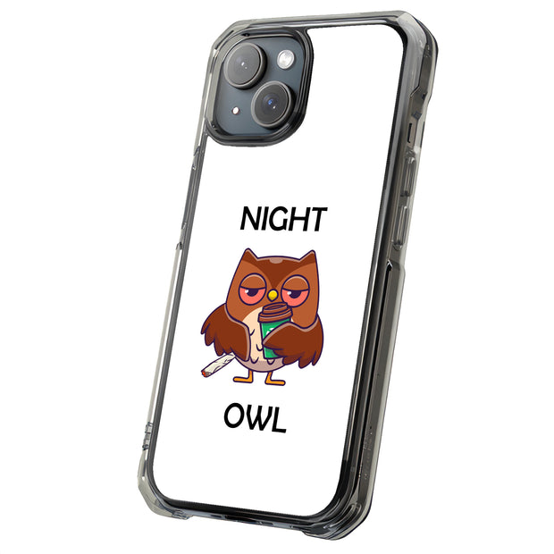 Night Owl  Tough Cases For Apple iPhone (17, 16, 15, 14, 13, 12, 11, X, SE, 8, 7/ Air, Plus, Pro, Max, Mini, XR, XS), Print in USA