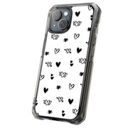 Flying Hearts Tough Cases For Apple iPhone (17, 16, 15, 14, 13, 12, 11, X, SE, 8, 7/ Air, Plus, Pro, Max, Mini, XR, XS), Print in USA