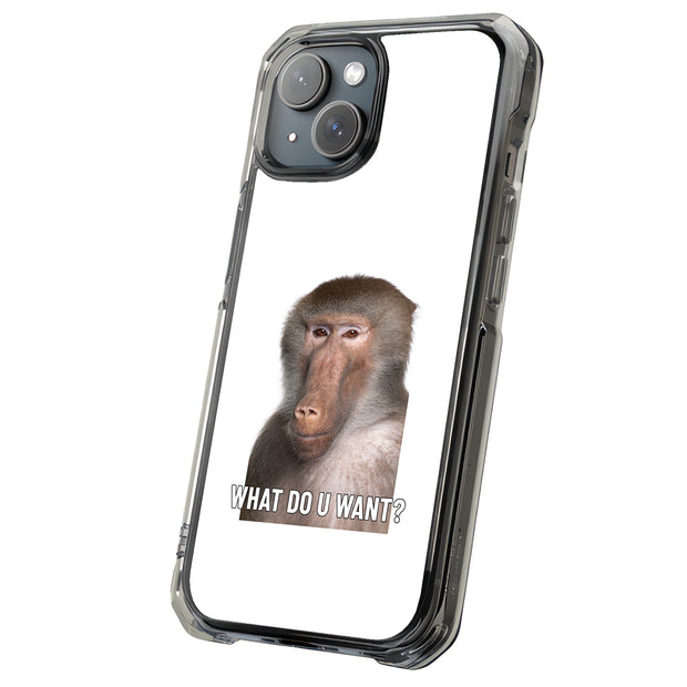 Meme Monkey 4 Tough Cases For Apple iPhone (17, 16, 15, 14, 13, 12, 11, X, SE, 8, 7/ Air, Plus, Pro, Max, Mini, XR, XS), Print in USA
