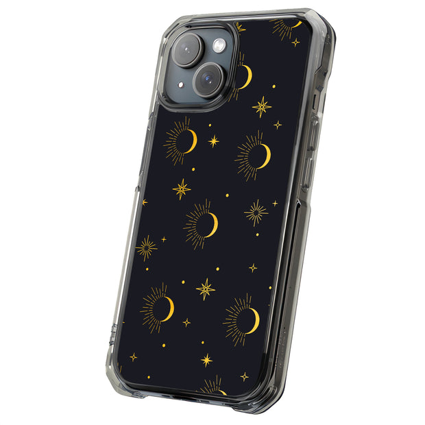 Moon Sun Stars Tough Cases For Apple iPhone (17, 16, 15, 14, 13, 12, 11, X, SE, 8, 7/ Air, Plus, Pro, Max, Mini, XR, XS), Print in USA