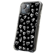 White Hearts Tough Cases For Apple iPhone (17, 16, 15, 14, 13, 12, 11, X, SE, 8, 7/ Air, Plus, Pro, Max, Mini, XR, XS), Print in USA