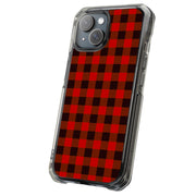 Classic Plaid Tough Cases For Apple iPhone (17, 16, 15, 14, 13, 12, 11, X, SE, 8, 7/ Air, Plus, Pro, Max, Mini, XR, XS), Print in USA