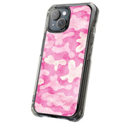 Girly Camo Pink Tough Cases For Apple iPhone (17, 16, 15, 14, 13, 12, 11, X, SE, 8, 7/ Air, Plus, Pro, Max, Mini, XR, XS), Print in USA