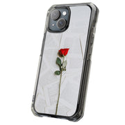 Red Rose Flower Tough Cases For Apple iPhone (17, 16, 15, 14, 13, 12, 11, X, SE, 8, 7/ Air, Plus, Pro, Max, Mini, XR, XS), Print in USA